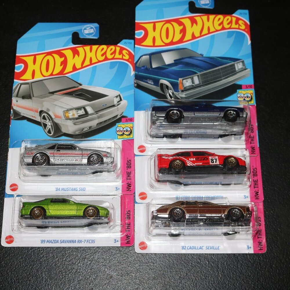 Hot Wheels The 80s lot of 5 all NIP